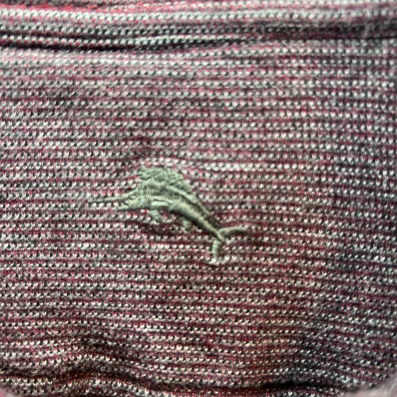 Tommy Bahama Mens Alpine View Reversible 1/4 Zip Pullover Sweater Gray Collar XL - Picture 2 of 16